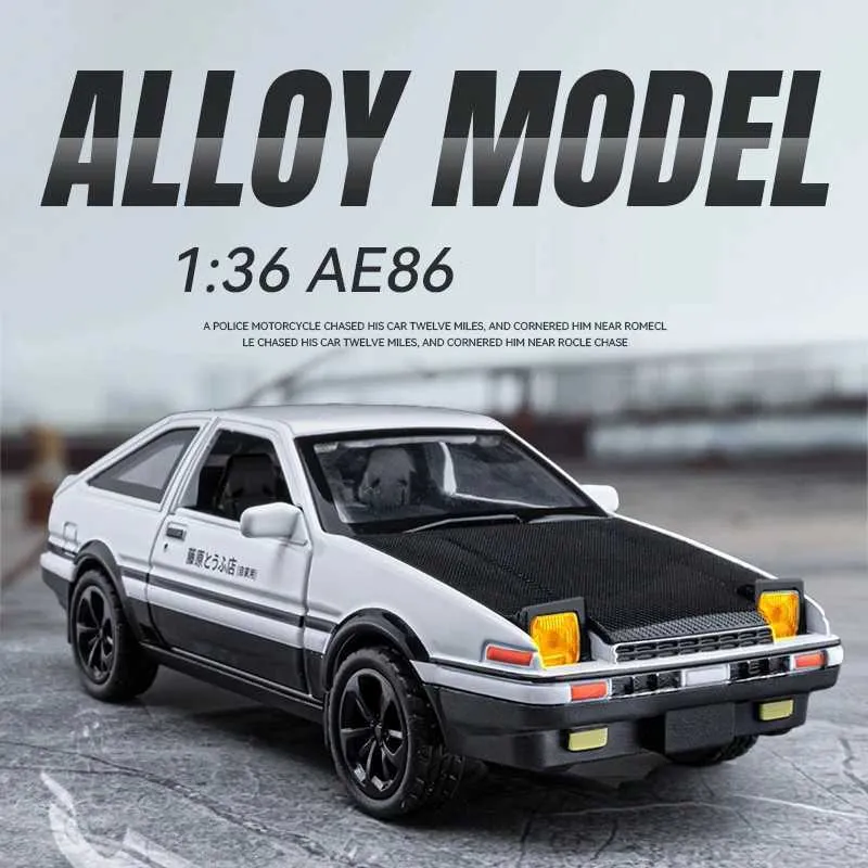Exquisite D AE86 Alloy Car Model Toy Cars With Pullback Action Metal ...