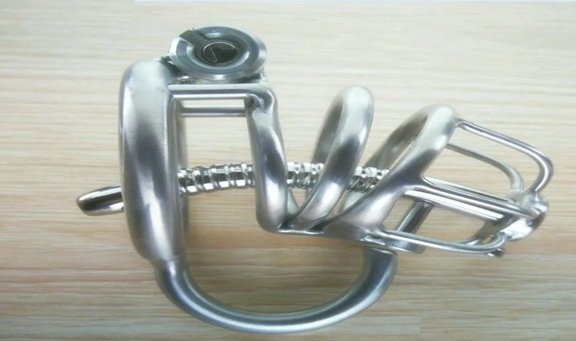 Devices Male Lock PA Chasity Cages Penis Plug Steel BDSM Bondage Gear Cock Stainless Man Cbt Latest Design2378547