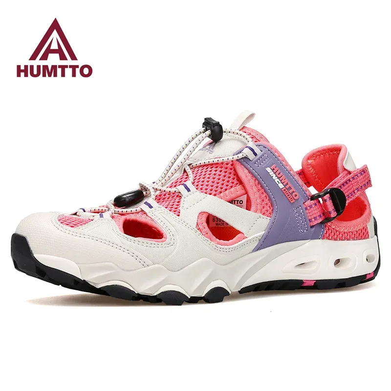 Boots Humtto Shoes for Women Outdoor Summer Water Sneakers Trekking Hiking Shoes Womens Breathable Quick Drying Beach Barefoot Sandals
