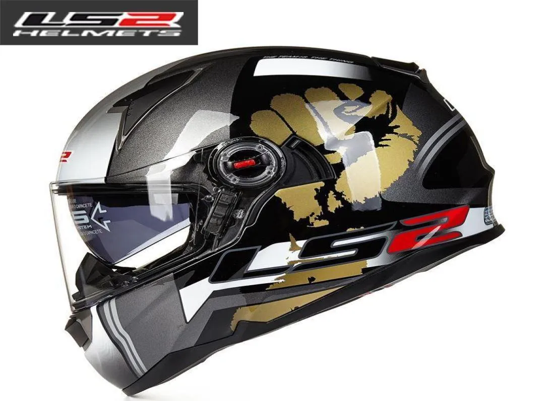 LS2 FF396 casque en fibre de verre casque de moto intégral double lentille avec airbag casques de vélo ECE Capacete motoqueiro casque moto6366826