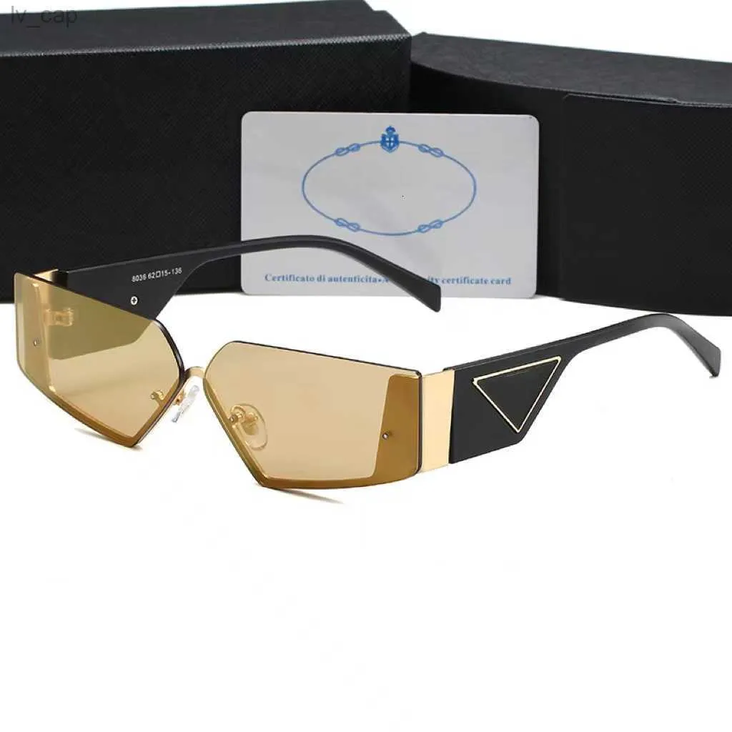 Designer Mens Sunglass Fashion Black Transparent Classic Mirror Goggles Triangular Classic Retro Sunglasses pour femmes
