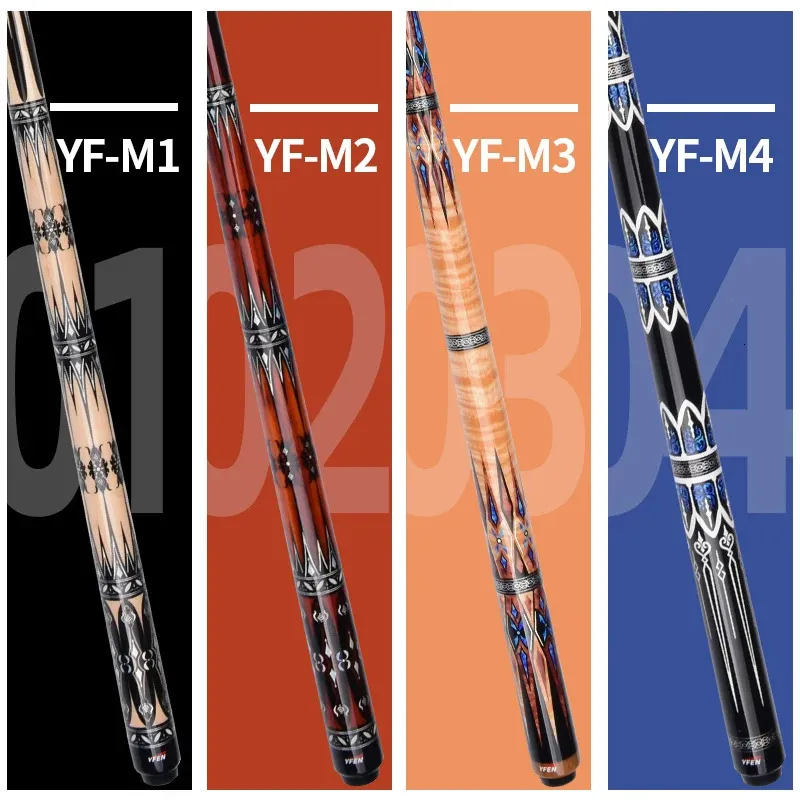 Yfen koolstofvezel pool cue stick 115mm125 mm professionele biljart met PU Soft Case 240325