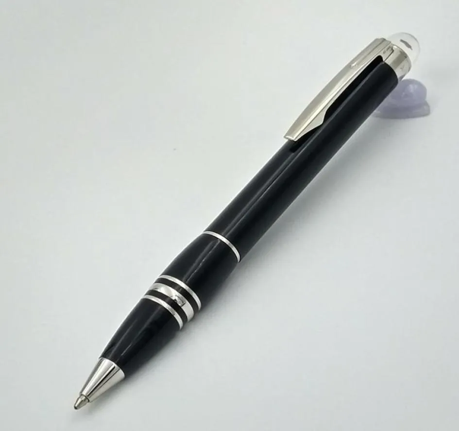 Wysokiej jakości czarna żywica Ball Ball Ballpoint Pens Pens Mashion School School Office Pisanie Piref Pen5885298