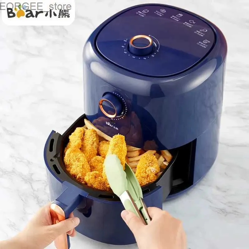 Air Fryers Bear air fryer 3L household multifunctional oil-free electric fryer low fat low oil wear-resistant non stick easy to clean Y240402