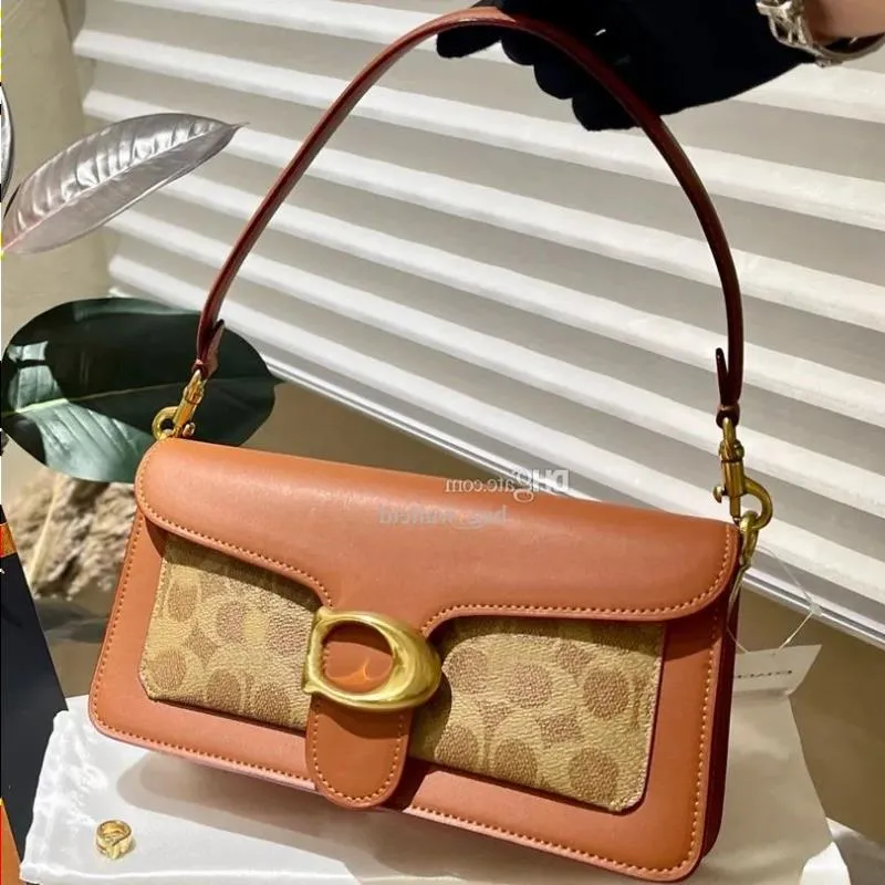 Borsa firmata Tabby Borsa tote Borsa a tracolla da donna di lusso per ragazze Due misure Borsa in tinta unita di alta qualità con catene Borsa moda Quadrato Real Pi