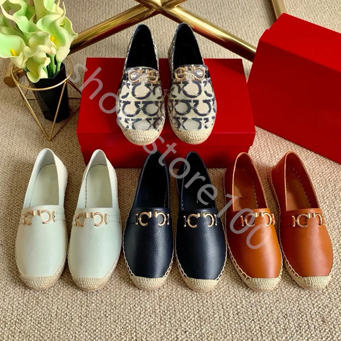 Klassische Designer-Damen-Fisher-Schuhe, Designer-flache, lässige Kuhleder-Loafer, Mokassins, Sommer-Walk-Komfort-Canvas-Slip-on-Flats mit Gummisohle und Box 35-42