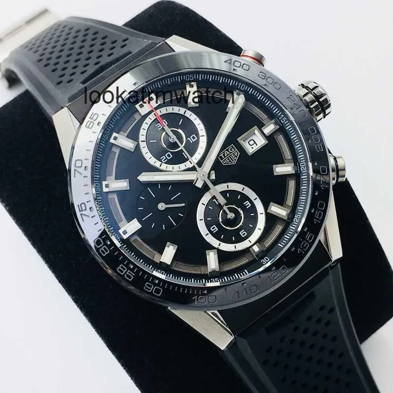 Automatisch horloge RLX horloge Man horloges Topkwaliteit luxe heren skelethorloges Zwart keramiek 45 mm rubberen band Eta Automatische bewegingsfunctie Waterdicht