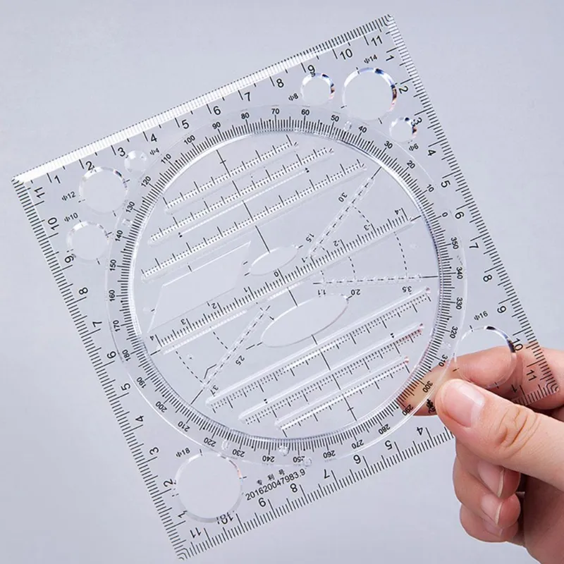 Pro Drafting Ruler Set: 360° Protractor, Circle... From Ddmyfriend, $21 ...