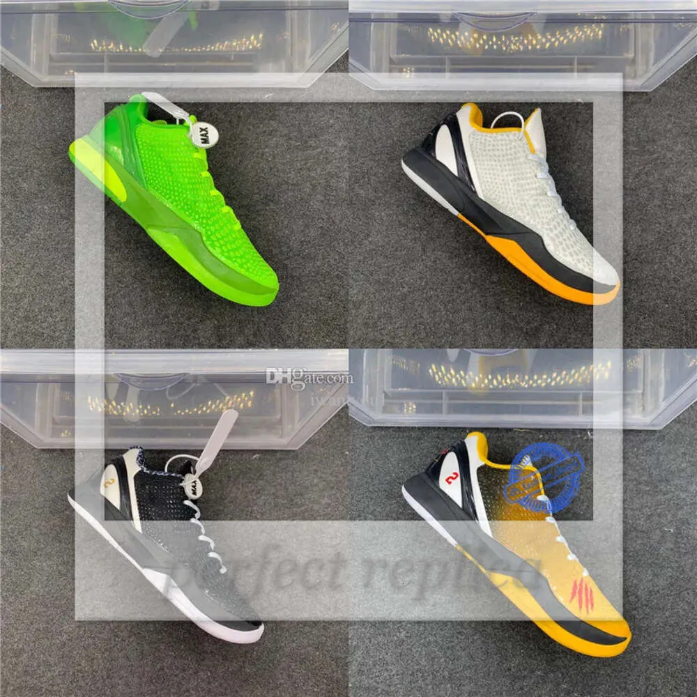 Mais quente de Natal autêntico 6 Sapatos verdes protro Grinch Pense rosa mambacita doce 16 Playoff pack branco del sol tênis esportivos com caixa original US6-US14 216