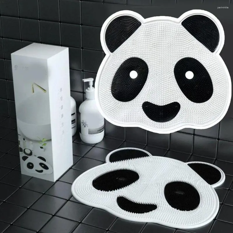 Badmatten Leuke Panda Vorm Douche Body Schrobben Antislip Zuig Siliconen Voetwas Pads Voor Badkamer Thuis El Z1E4