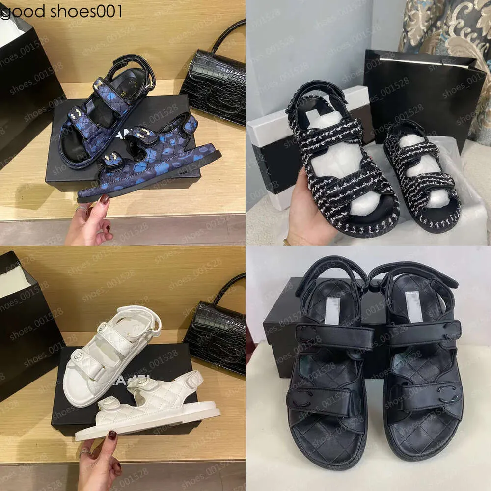 Ayakkabı Tasarımcı Kadın Sandalet Slingback Baba Sandal Ayakkabı Deri Buzağı Kapitone Slaytlar Yaz Sandales Granddes Sandles Kadınlar İçin Plaj Kayış Sandalyas Box S es Ias