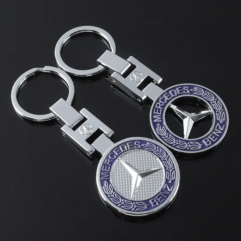 Porte-clés avec Logo de voiture BENZ, fabriqué en métal, pour Badge Benz 4s, boutique, cadeaux publicitaires