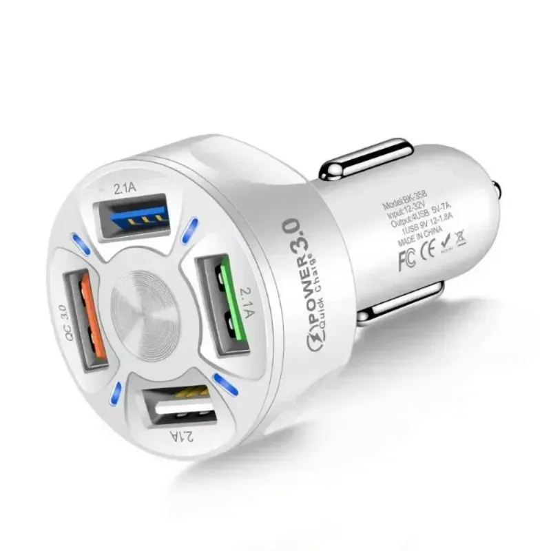 Chargeur de voiture USB C 66W Type C, charge rapide de téléphone de voiture, chargeur rapide 3.0 pour adaptateur allume-cigare de voiture