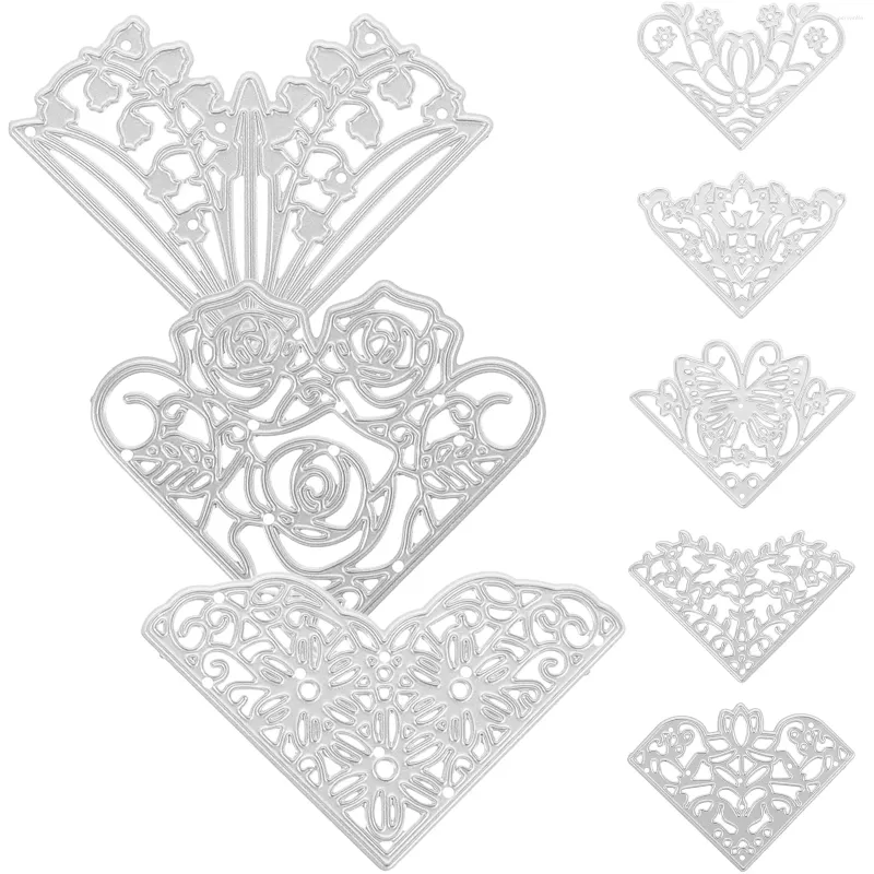 Garrafas de armazenamento 8 Pcs Corte Criança Crianças Po Metal Book Corner Die High-carbon Steel DIY Scrapbook Dies