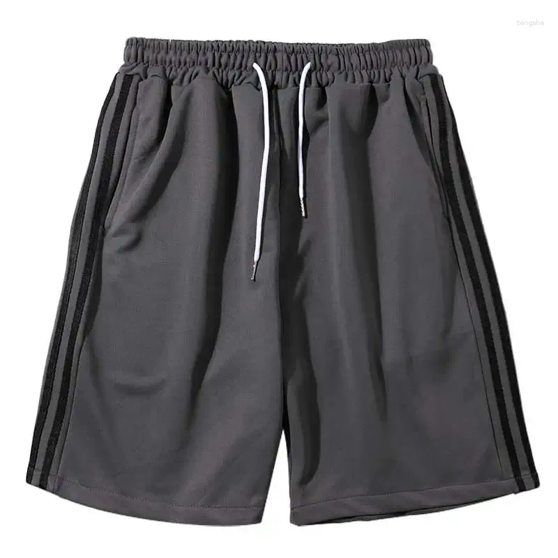 Pantaloni corti maschili pantaloni estivi a strisce sportive sport street sciolte tasche per esterni casual corsettoli