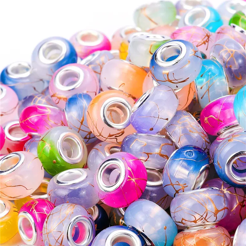 European Guitar Charm Spacer Bead - Fits Pandora, Troll, Chamilia & Other Snake Chain Bracelets
