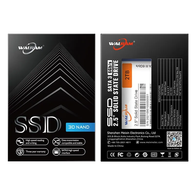 WALRAM 1TB SATA3 SSD | Ultra-Fast Internal Solid State Drive