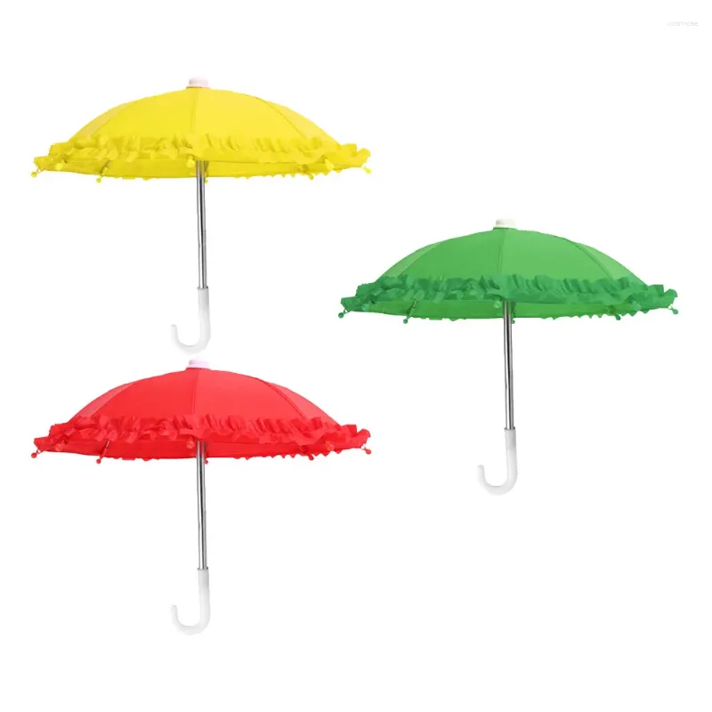 Umbrellas 3 Pcs Lace Toy Umbrella Mini Home Decor Cognitive Accessories Beach Po Accessory