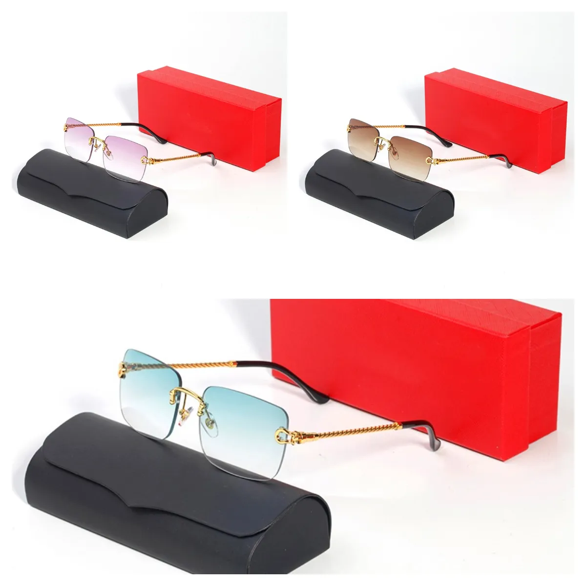 sun sunglasses man gradient glasses luxury eyeglass full frame glasses eyeglasses fashion simple big square gold frame uv400 beach show luxury sunglass