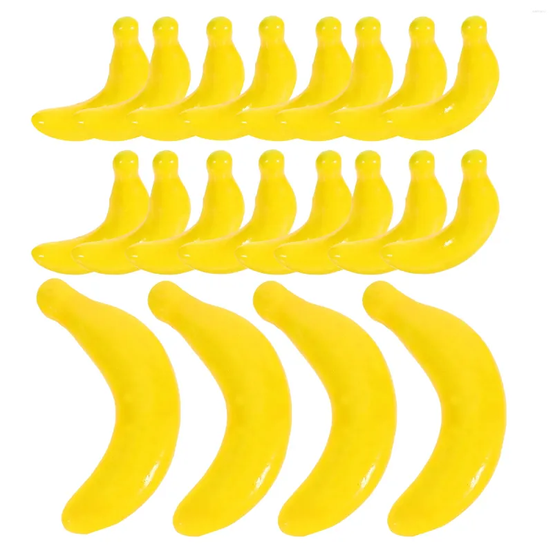 Feestdecoratie 20 stuks gesimuleerd klein fruitmodel Set Ornament Banaan Po Prop Versier nepfruit Schuimsimulatie Vals