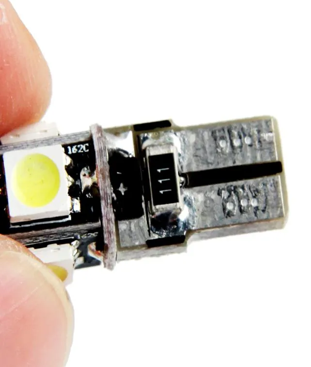 100X T10 Smd Canbus 5smd T10 LED canbus car w5w 194 error automotive Reading light bulb lamp5816739