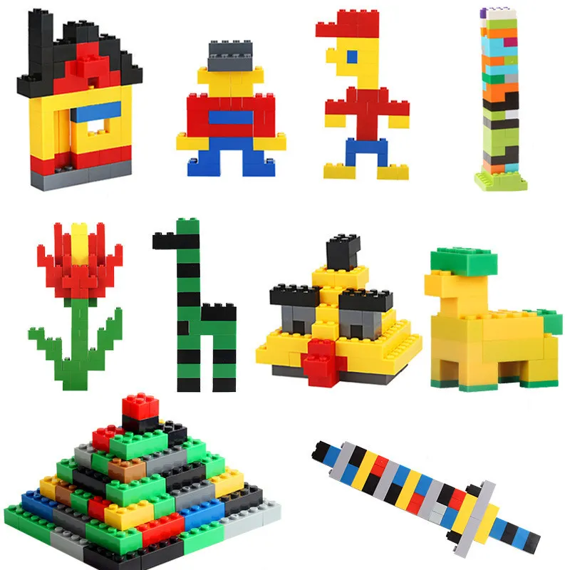 1000 DIY Creative Blocks Blocks Bulk Set Urban Classic Blosters Собранные подарки на день рождения детские образовательные игрушки