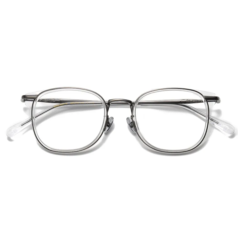 Lunettes optiques pour hommes femmes rétro designer GMS 627 lunettes de mode monture en acétate élasticité détaillée style ovale plaque de lentille anti-lumière bleue avec boîte