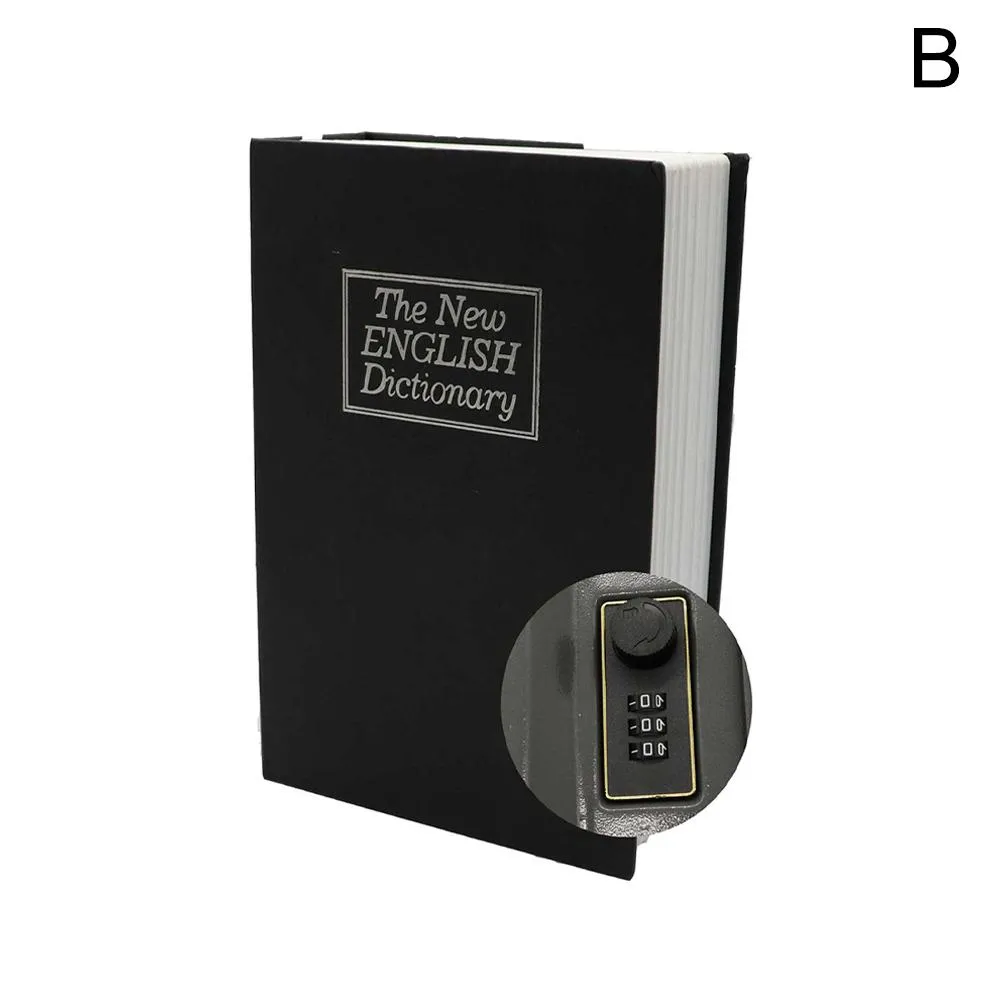 NEW Brown Creative Dictionary Book Hidden Safe With Lock - Small Size To Hide Cash & Valuables 4 thumbnail image