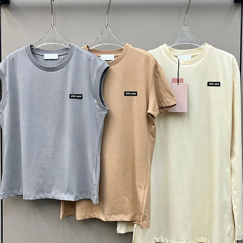 Lettere Canotte Camicia Casual Daily Luxury Designer Strato di abbigliamento T-shirt Street Style T-shirt per il tempo libero Set da 3 pezzi