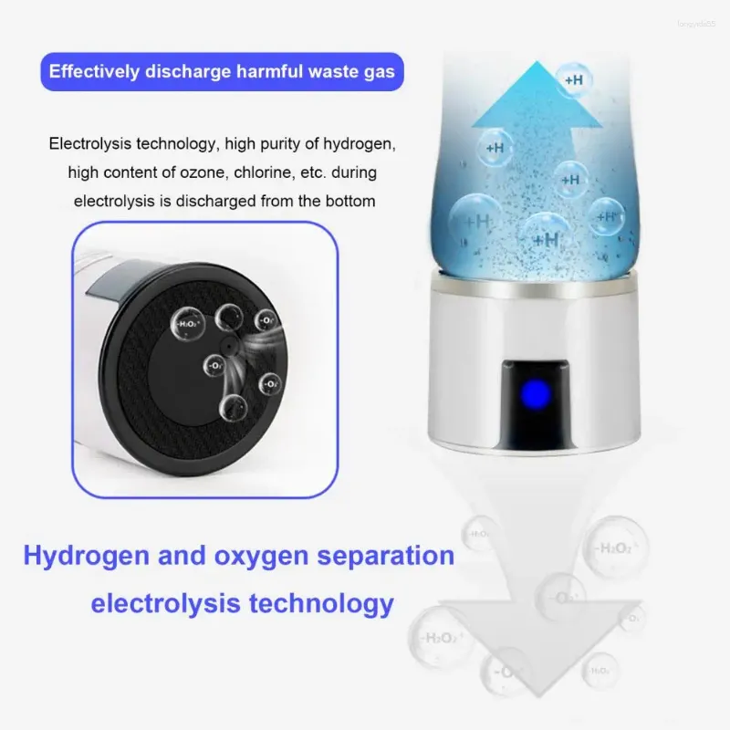 Water Bottles Hydrogen-rich Cup Hydrogen Infuser Portable Bottle Generator For Travel Home Use Quick Exercise