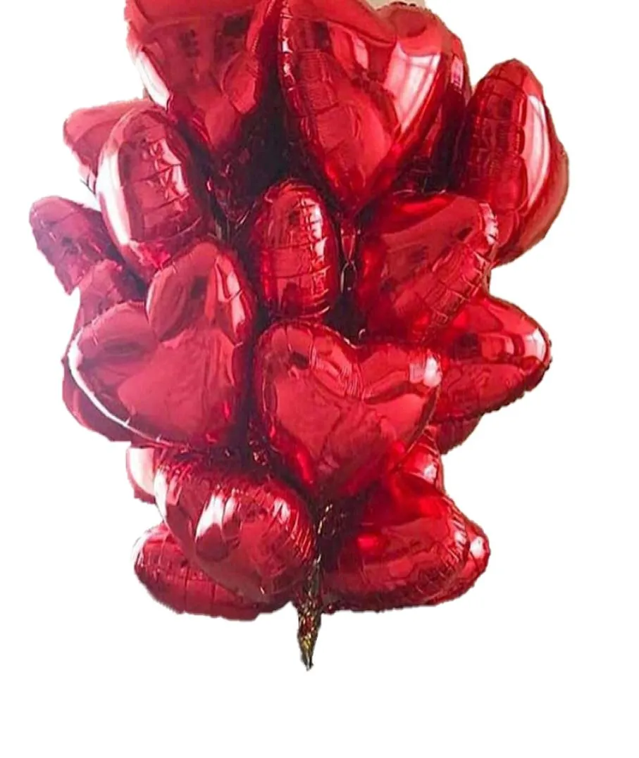 50pcs 18 pouces coeur feuille ballons mariage anniversaire Saint Valentin fête coeur amour hélium Balaos décoration bébé douche cadeaux 8118316