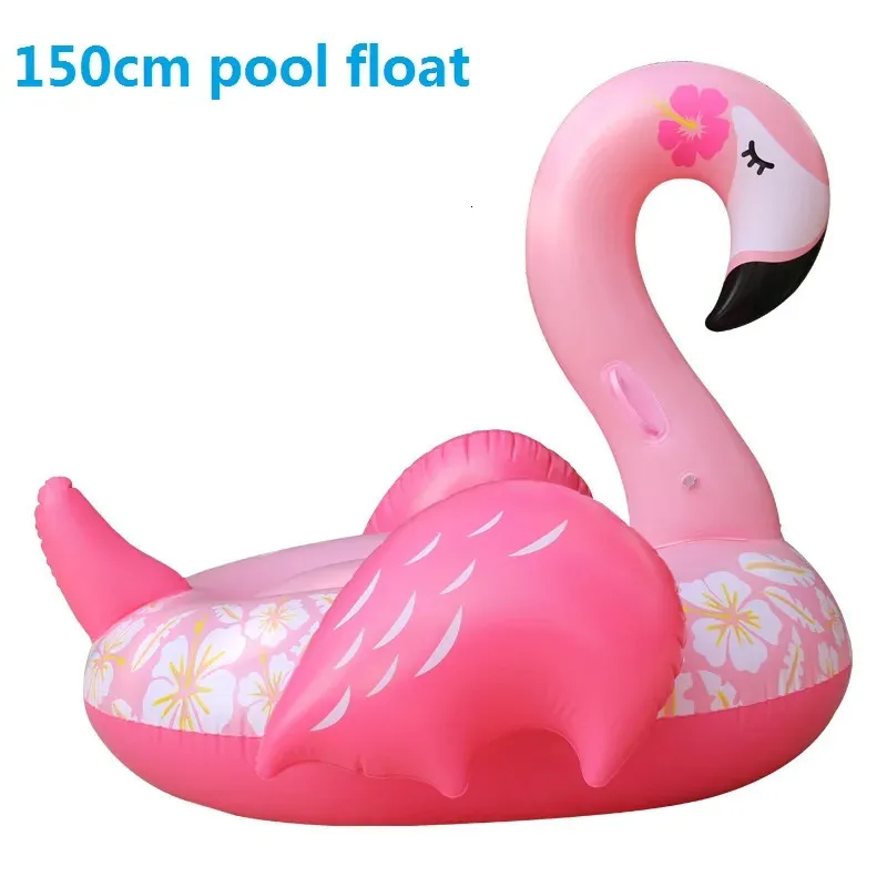 Pringting-flower-Inflatable-Flamingo-Swimming-Float-Tube-Raft-Adult-Kids--pool-float-Swim-Ring-Summer - 