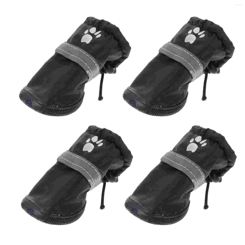 Odzież dla psów 4PCS Pet Sainshoes Wodoodporne buty poliestrowe przeciwpoślizgowe deszcz na zewnątrz