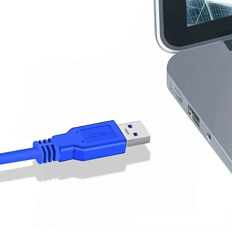 2024 USB 3.0 Standard En typhane till manlig kabel Extedning Adapter Cord Connector 1m Visst, här är de relevanta nyckelorden med lång svans: