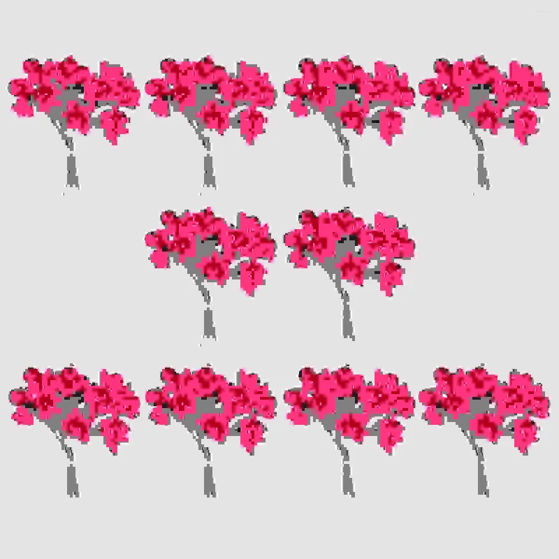 Fleurs décoratives 10 paquets de couvre-chef de Noël fleur de baie artificielle faux décor rouge houx pics baies bricolage pour tiges de simulation