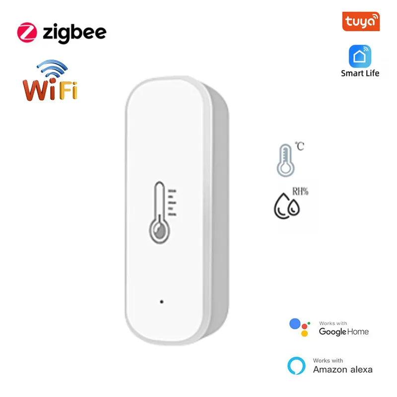 Tuya Zigbee Wifi Smart Temperature Humidity Sensor Hygrometer ...