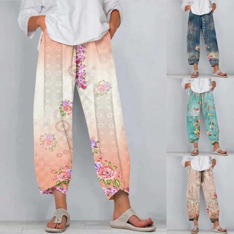 Pantalon d'été pour femmes, Capris à jambes larges, court, taille Baggy, Streetwear, survêtement, 2024