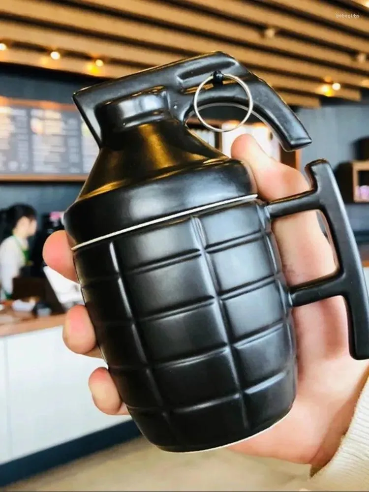 Tassen Kreative Granate Tasse Bedeckt Keramik Mine Tasse Militär Büro Kaffee Trinken Personalisiertes Geschenk