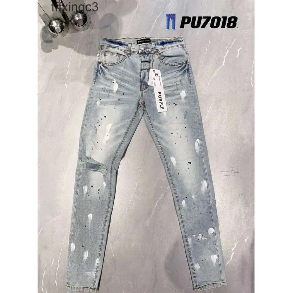 2024 Merk Designer Heren Denim Broek Mode Broek Recht Ontwerp Retro Streetwear Casual Joggingbroek Paarse Jeans Joggers Broek Gewassen jgi668