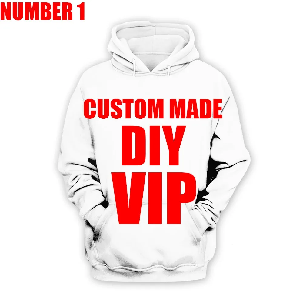 Menwomen 3D Baskı DIY Tshirts Drop Drover Özelleştirilmiş Özel Üstler Tasarım Giysileri Hoodies Sweatshirts Plus Boyut 5xl A 240315