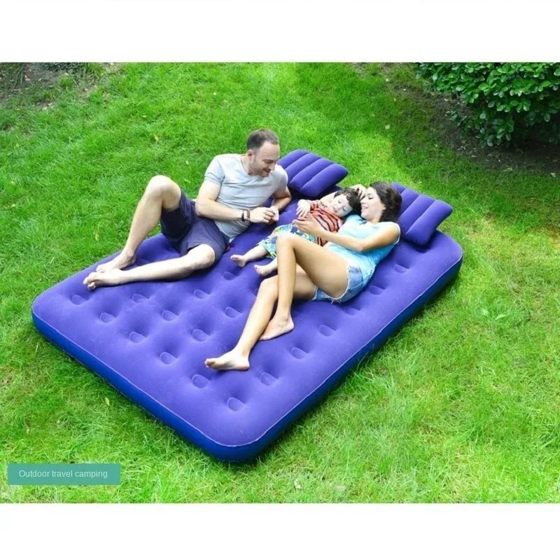 Matte WolFAce Aufblasbares Bett Outdoor Zelt Einzel Doppel Personen Verdickung Luftkissen Camping Klappbare Luftmatratze Camping Luftbett Neu