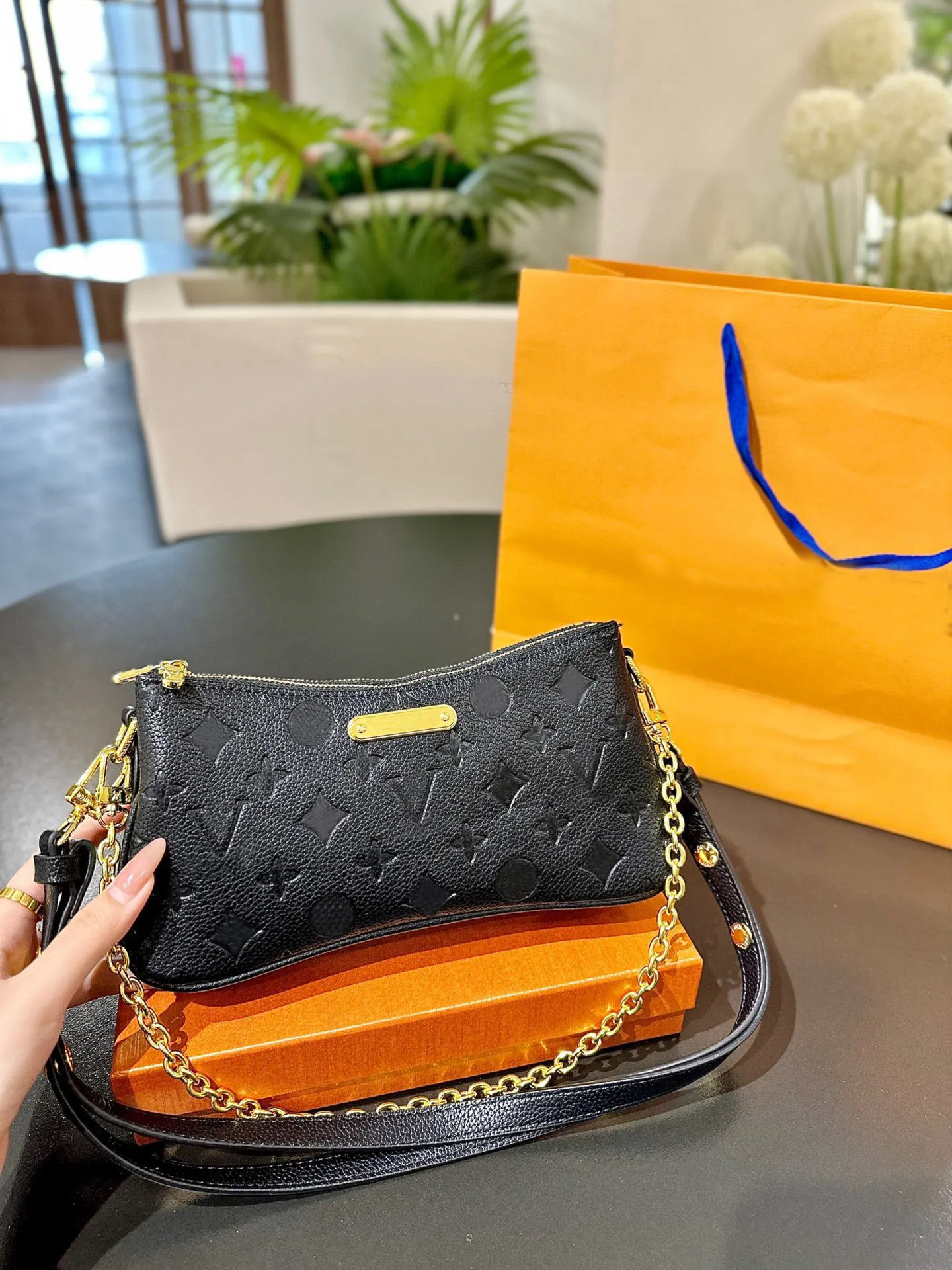 Save Big on Bulk Designer Handbags Pochette Designer Genuine Leather Chain  Crossbody Handbag Evening Clutch Wallet Best Deals on DHgate