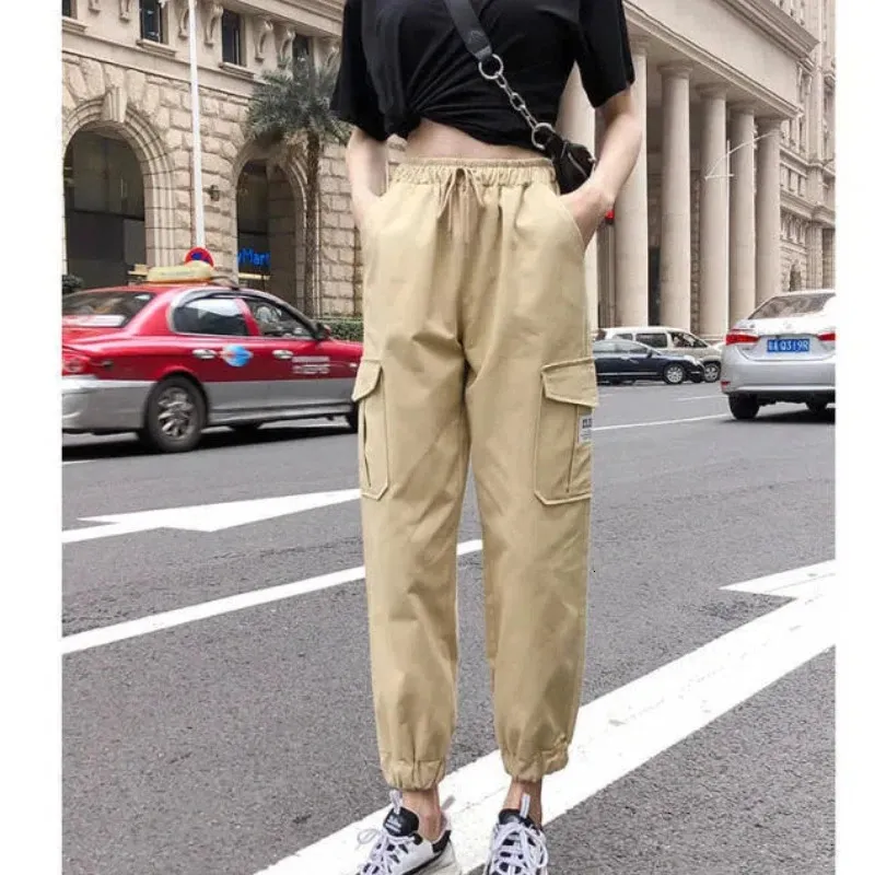 Geometric Print Trousers, Womens Elastic High Waisted Commuting