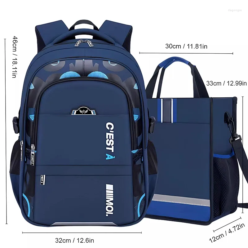 School Bags Kids Backpack Large Capacity Boy Teen Light Waterproof Multifunctional Learning Handbag