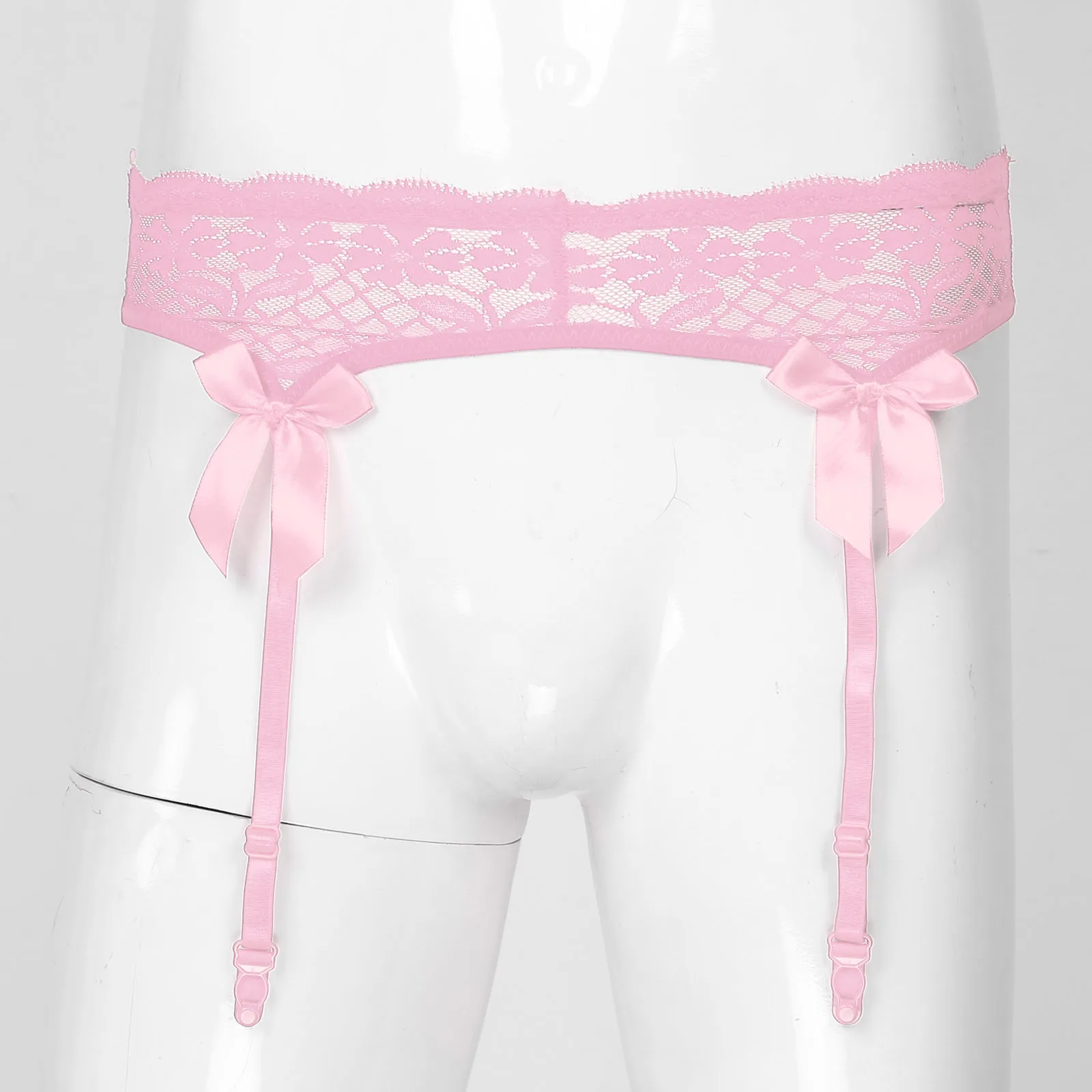 Mens Sheer Lace Garter Belts Transparent Elastic... From Ddmycrazy, $27.24 