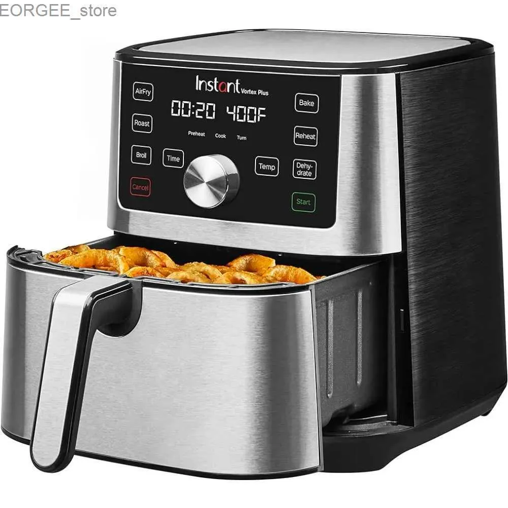 Air Fryers Air Fryer Oven 6 Quart From the Makers of Instant Pot 6-in-1 Broil Roast Dehydrate BakeStainless Steel Y240402