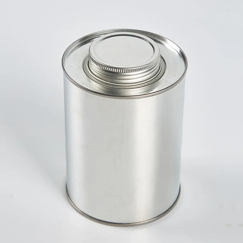 Bouteilles de stockage 1PC 150g rond fer blanc grain de café peut petits objets de collection en métal pot scellé pot de thé conteneur boîte d'emballage à la maison
