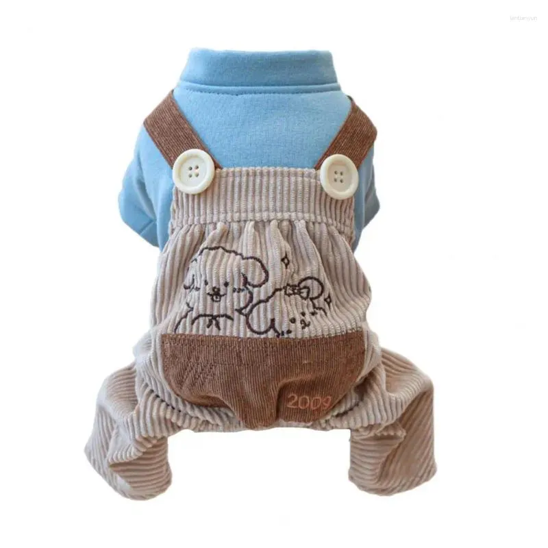 Hondenkleding mooie huisdier romper schattige verkleed patchwork cartoon patroon puppy vierbenige overalls