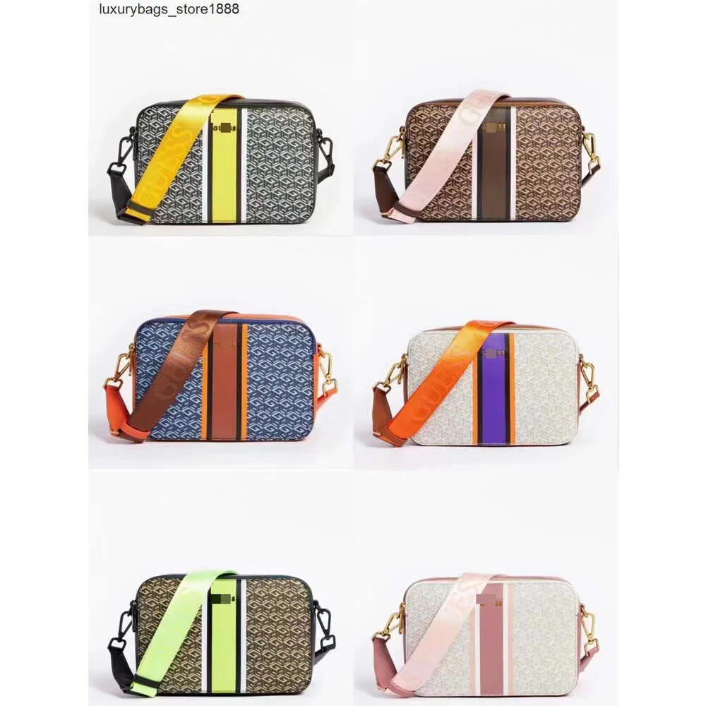 Projektowanie torby na ramię amerykański trend zupełnie nowa modna drukowana torba z aparatem mała kwadratowa grubość paska kontrast kolor pojedynczy crossbody