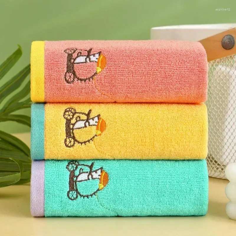 Serviette de bain en coton doux pour enfants, dessin animé, pour bébé adulte, mouchoir de salle de bain, douche, lingette pour le visage, gant de toilette de plage